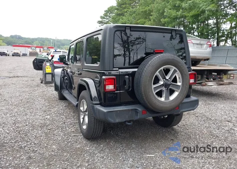2021 Jeep Wrangler Unlimited Sahara z USA, uszkodzony, nr VIN 1C4HJXEG8MW525602